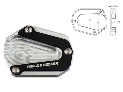 Zijstandaard Vergroter Hepco&Becker Triumph Tiger 900 Rally / Rally Pro '21-'23 (Vergelijk Vorm!)