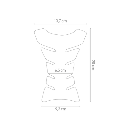 Tankpad carbon look universeel Chaft