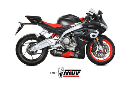 Mivv Full System Met Delta Race Zwart Aprilia Rs660 / Tuono 660 '21- (Lage Montage)