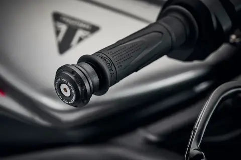 Bar ends (set) zwart Evotech Performance Triumph Street Triple RS '20-22 (zonder bar end spiegels)