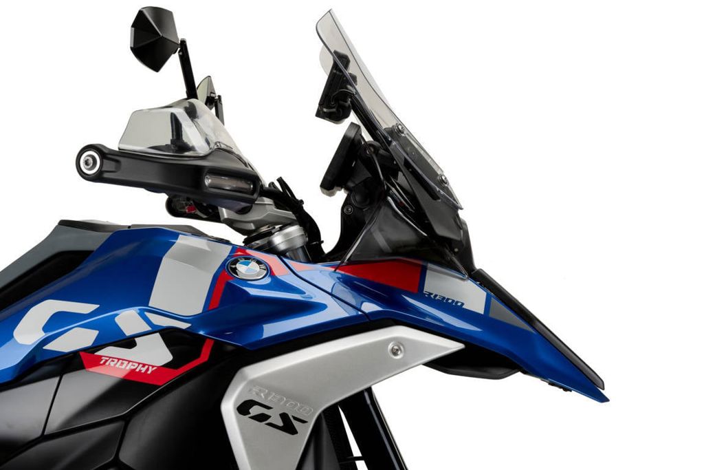 Puig Koplampbeschermer - BMW R1300GS met radar 2023-2026 | R1300GS zonder radar 2023-2026 - Mat Zwart / Transparant