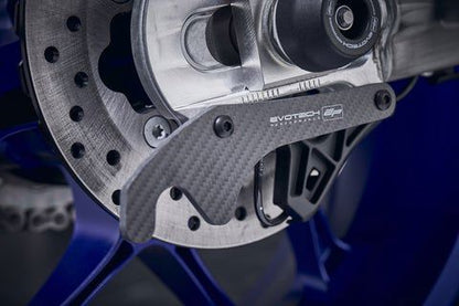 Toe Guard GP Style met paddock plates Carbon Fibre Evotech Performance Yamaha R7 '22-