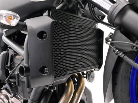 Radiatorcover zwart Evotech Performance Yamaha MT-07 '18- (tweede kans)