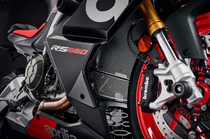 Radiator / Uitlaatbochten Cover Set Zwart Evotech Performance Aprilia Rs660 Factory '25-