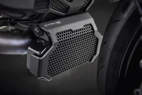 Oliekoelercover Zwart Evotech Performance Ducati Hypermotard 939 Sp '16-18