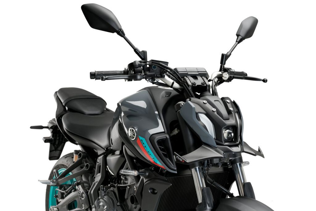 Puig Naked Front Spoiler - Yamaha MT-07 2021-2024 - Carbon Look / Mat Zwart