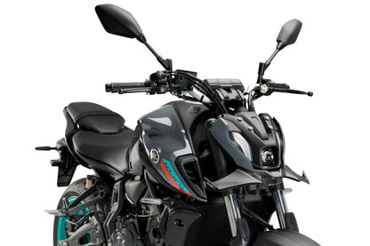 Puig Naked Front Spoiler - Yamaha MT-07 2021-2024 - Carbon Look / Mat Zwart