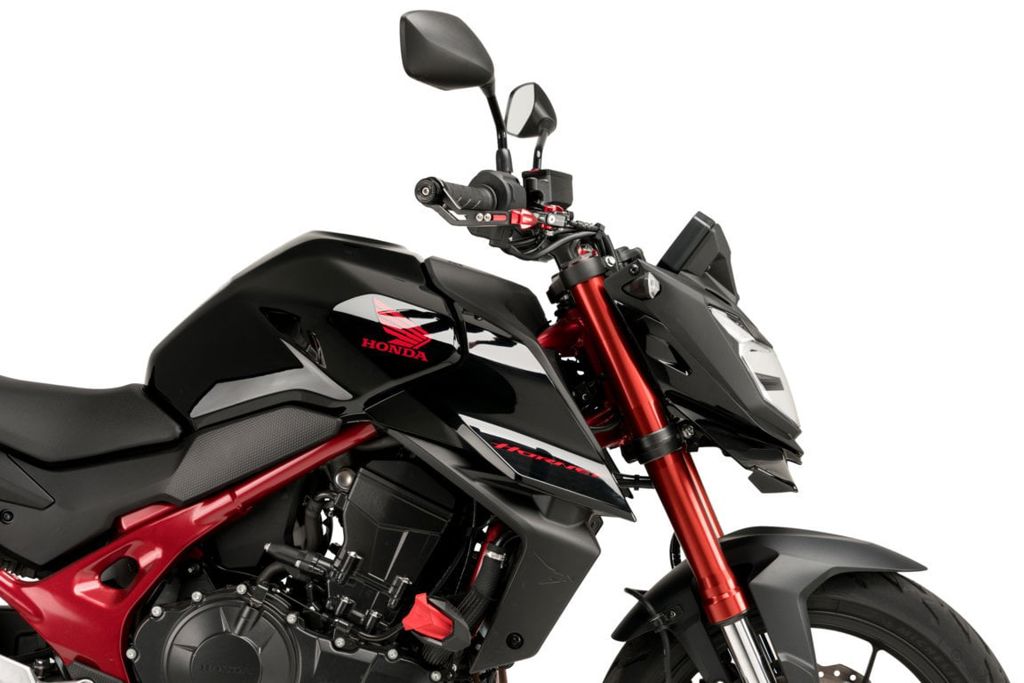Puig Naked Front Spoiler - Honda CB750 Hornet 2023-2024 - Mat Zwart / Zwart