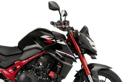 Puig Naked Front Spoiler - Honda CB750 Hornet 2023-2024 - Mat Zwart / Zwart