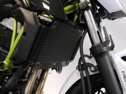 Radiatorcover zwart Evotech Performance Kawasaki Z650 S '26-