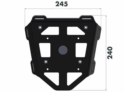 Topdrager Zwart Minirack Hepco&Becker Honda Msx125 '16-20