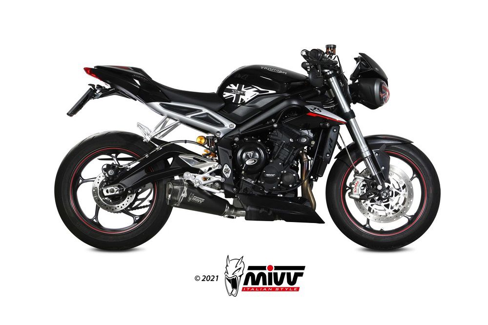 Mivv Delta Race Black Triumph Street Triple 660S / 765R / S / Rs '17-