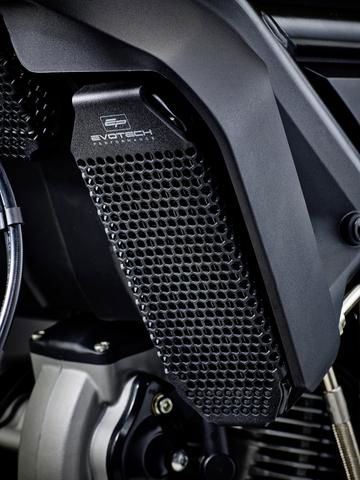 Oliekoelercover Zwart Evotech Performance Ducati Flat Tracker Pro '16