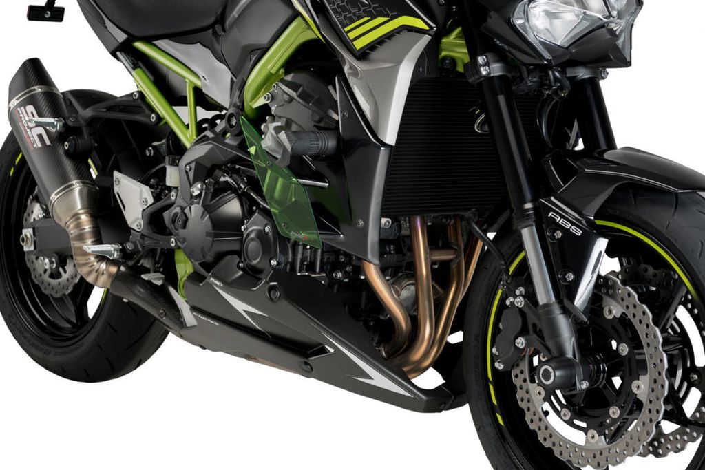 Motorspoiler mat zwart Puig Kawasaki Z900/SE '25