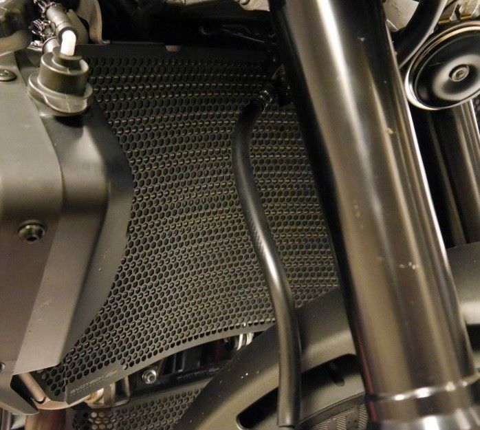Radiatorcover zwart Evotech Performance Yamaha MT-10 SP '22-