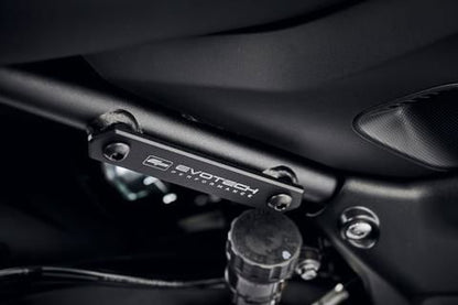 Afdekplaatjes duo voetsteunen Evotech Performance Triumph Trident 660 '25