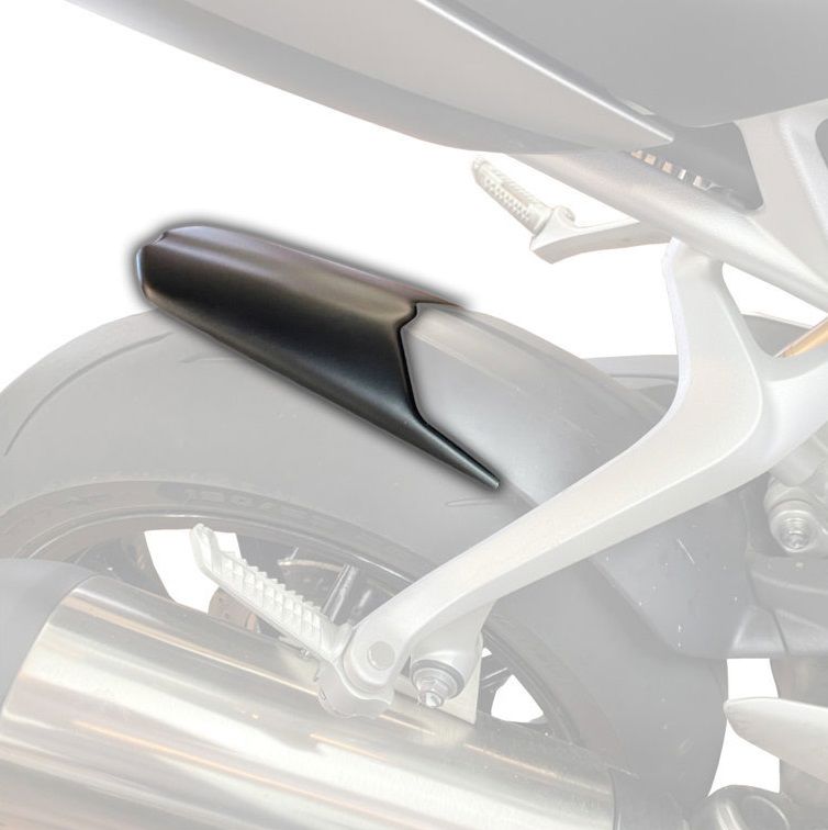 Achterspatbord verlenger mat zwart voor het originele spatbord Triumph Speed Triple 1200 RR/RS