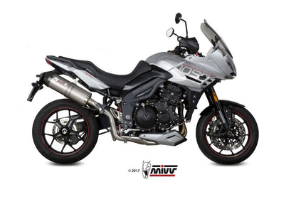 Mivv Oval Titanium Demper Met Carbon Cap Triumph Tiger 1050 '17-20
