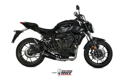 Mivv 2-1 Systeem Met Delta Race Black Rvs Demper Yamaha Mt-07 '21-23 (Euro 5)