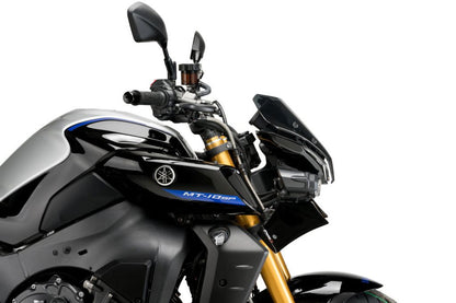 Puig Naked Front Spoiler - Yamaha MT-10/SP 2022-2026 - Mat Zwart / Zwart