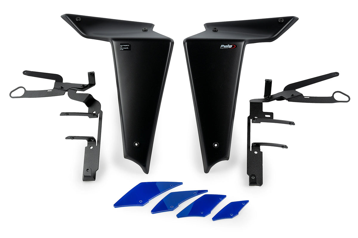 Puig Downforce Zijspoilers - Yamaha MT-09 2021-2023 | MT-09 SP 2021-2023 - Zwart / Rood en meer