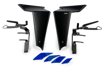 Puig Downforce Zijspoilers - Yamaha MT-09 2021-2023 | MT-09 SP 2021-2023 - Zwart / Rood en meer