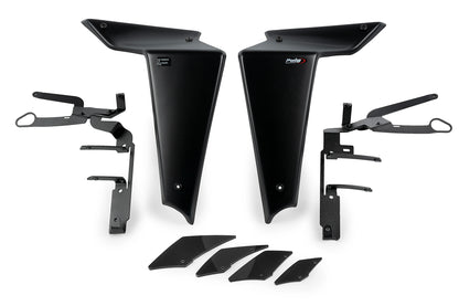 Puig Downforce Zijspoilers - Yamaha MT-09 2021-2023 | MT-09 SP 2021-2023 - Zwart / Rood en meer