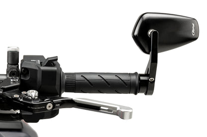 Puig Motorfiets Stuureindspiegel - Zilver / Zwart