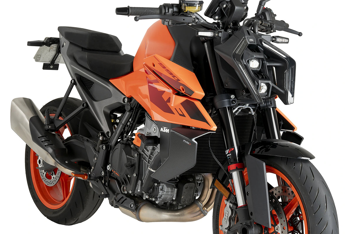 Puig Downforce Zijspoilers - KTM 990 Duke 2024-2026 | 990 Duke R 2025-2026 - Carbon Look / Mat Zwart