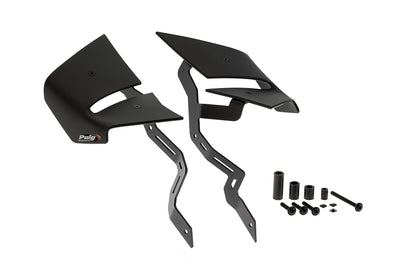 Puig D12 Zijspoilers - Kawasaki Z650 2020-2026 | Z650S 2026 - Zwart / Mat Zwart en meer