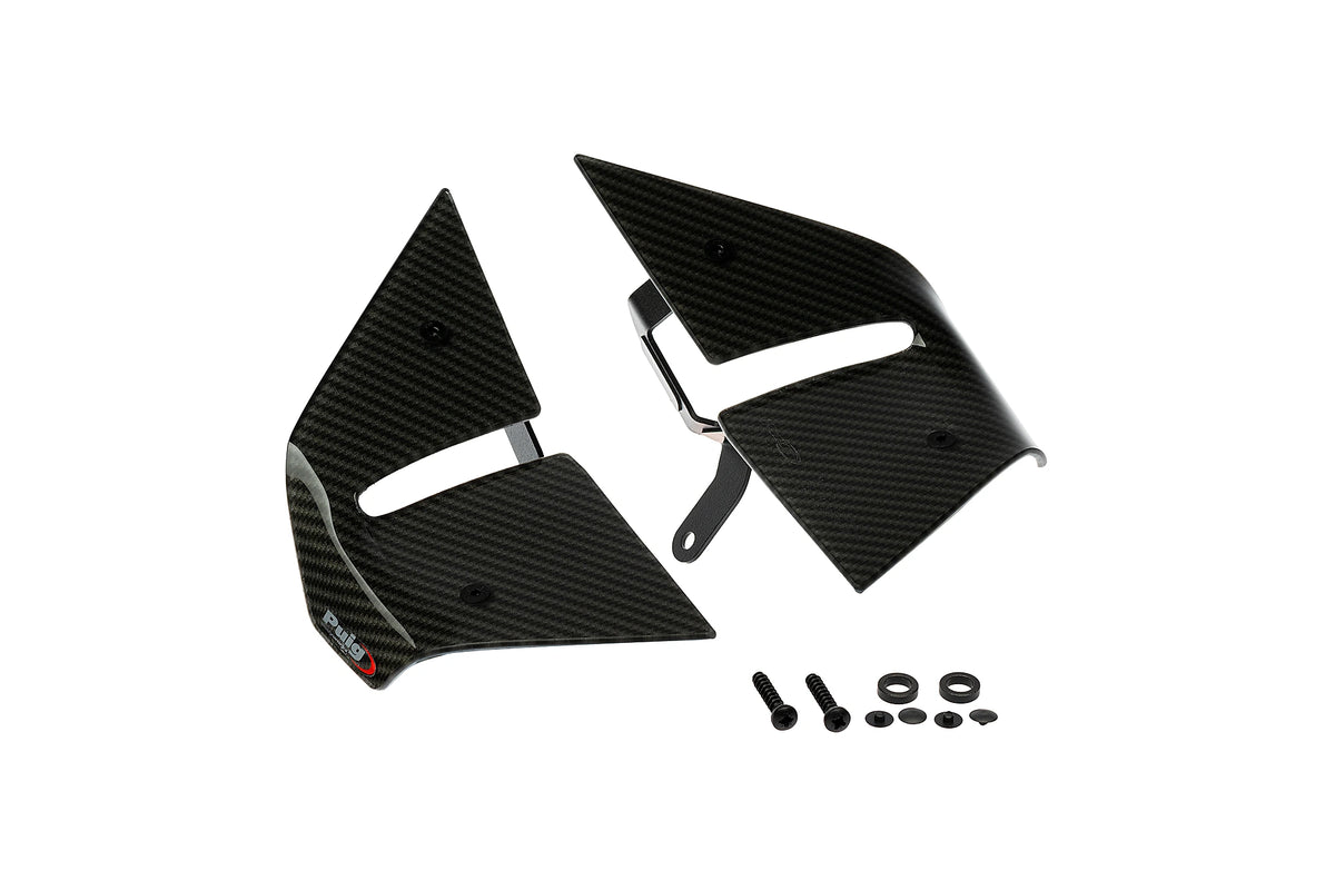 Puig D12 Zijspoilers - Yamaha T-MAX XP560 2022-2026 - Zwart / Mat Zwart en meer