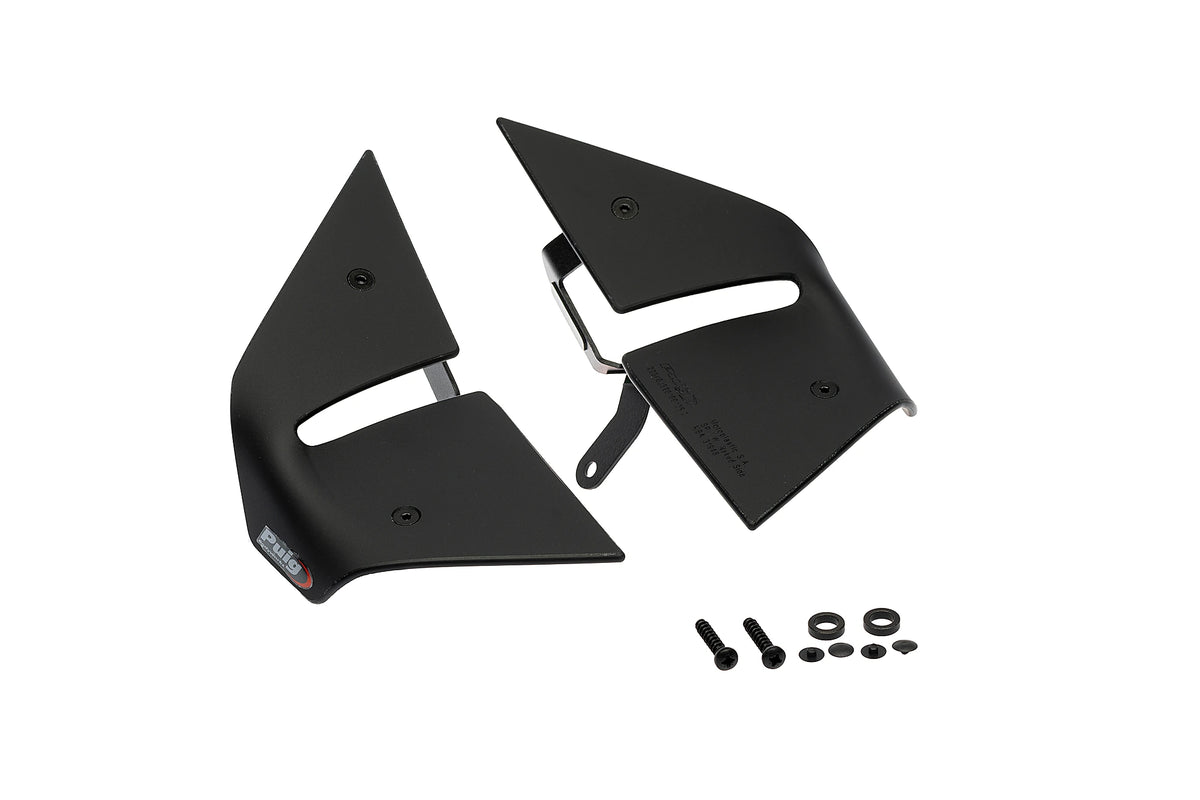 Puig D12 Zijspoilers - Yamaha T-MAX XP560 2022-2026 - Zwart / Mat Zwart en meer