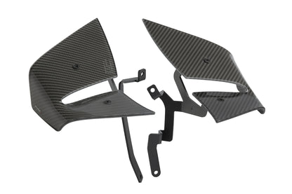 Puig D12 Zijspoilers - Kawasaki Z1100 2025-2026 | Z1100 SE 2025-2026 - Zwart / Mat Zwart en meer