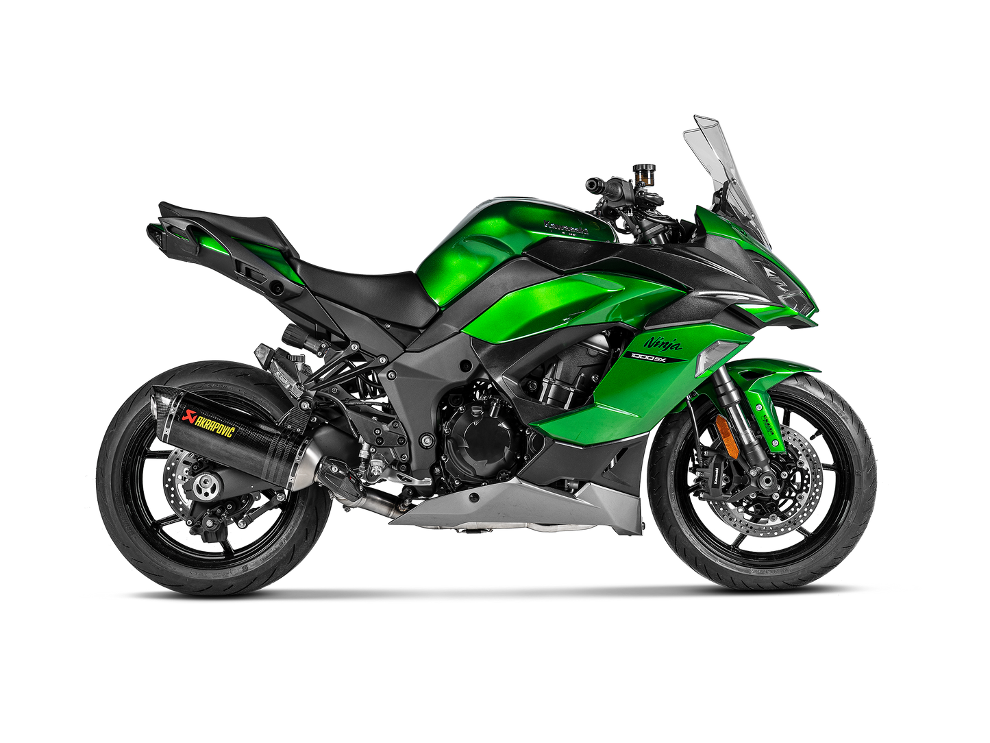 Optionele Akrapovič Uitlaat Accessoires - Kawasaki Ninja 1000SX 2020-2024 | Ninja 1100SX 2025-2026 - Heat Shield (Carbon) - Motor Accessoires