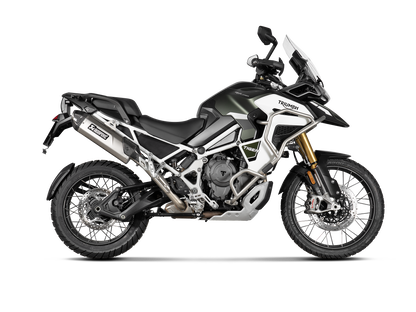 Akrapovič Uitlaat - Triumph Tiger 1200 GT / RALLY 2022-2024 - Slip-On Line (Titanium) - Motor Accessoires