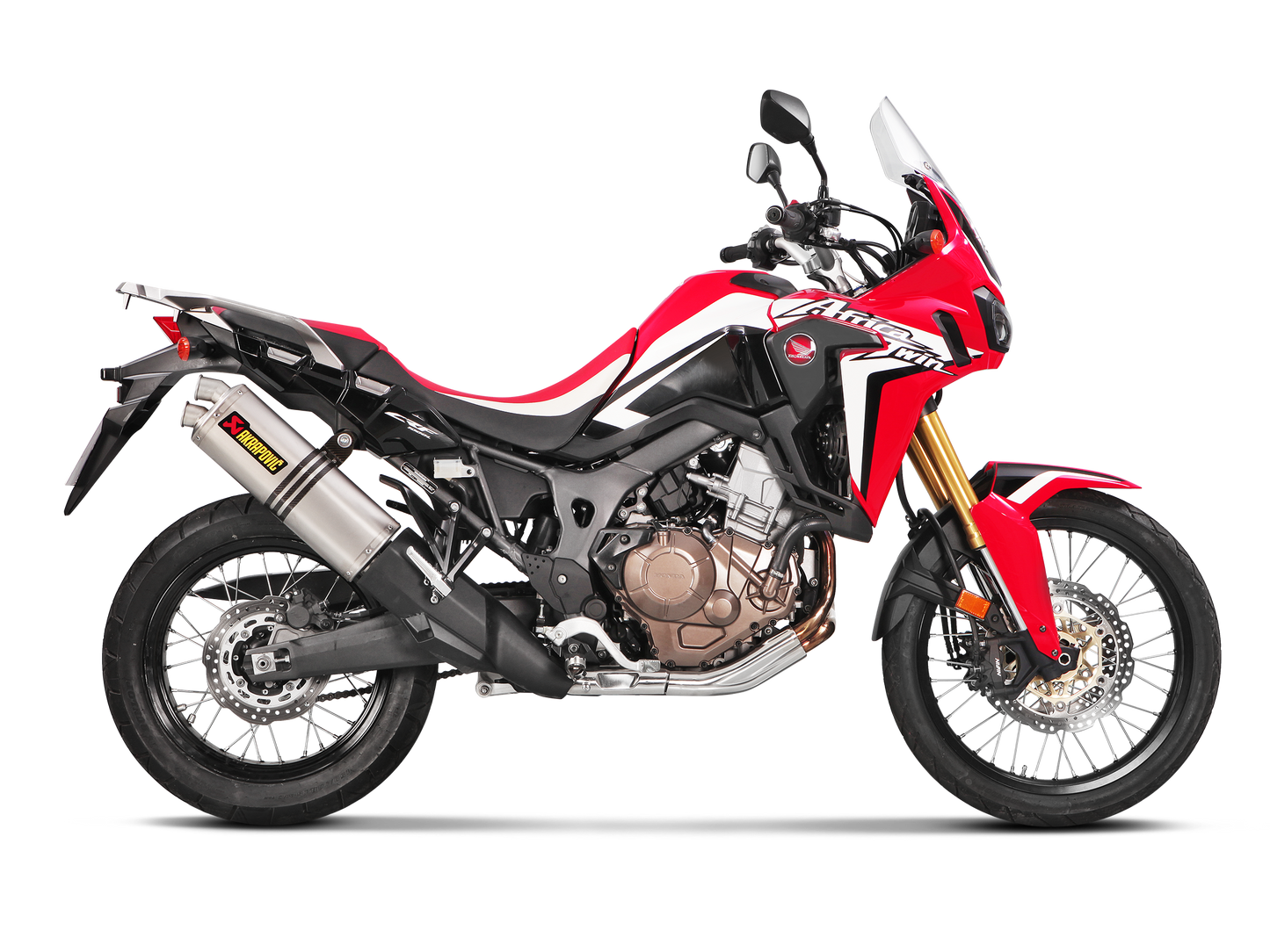 Akrapovič Uitlaat - Honda CRF1000L Africa Twin 201 & meer - Slip-On Line (Titanium)