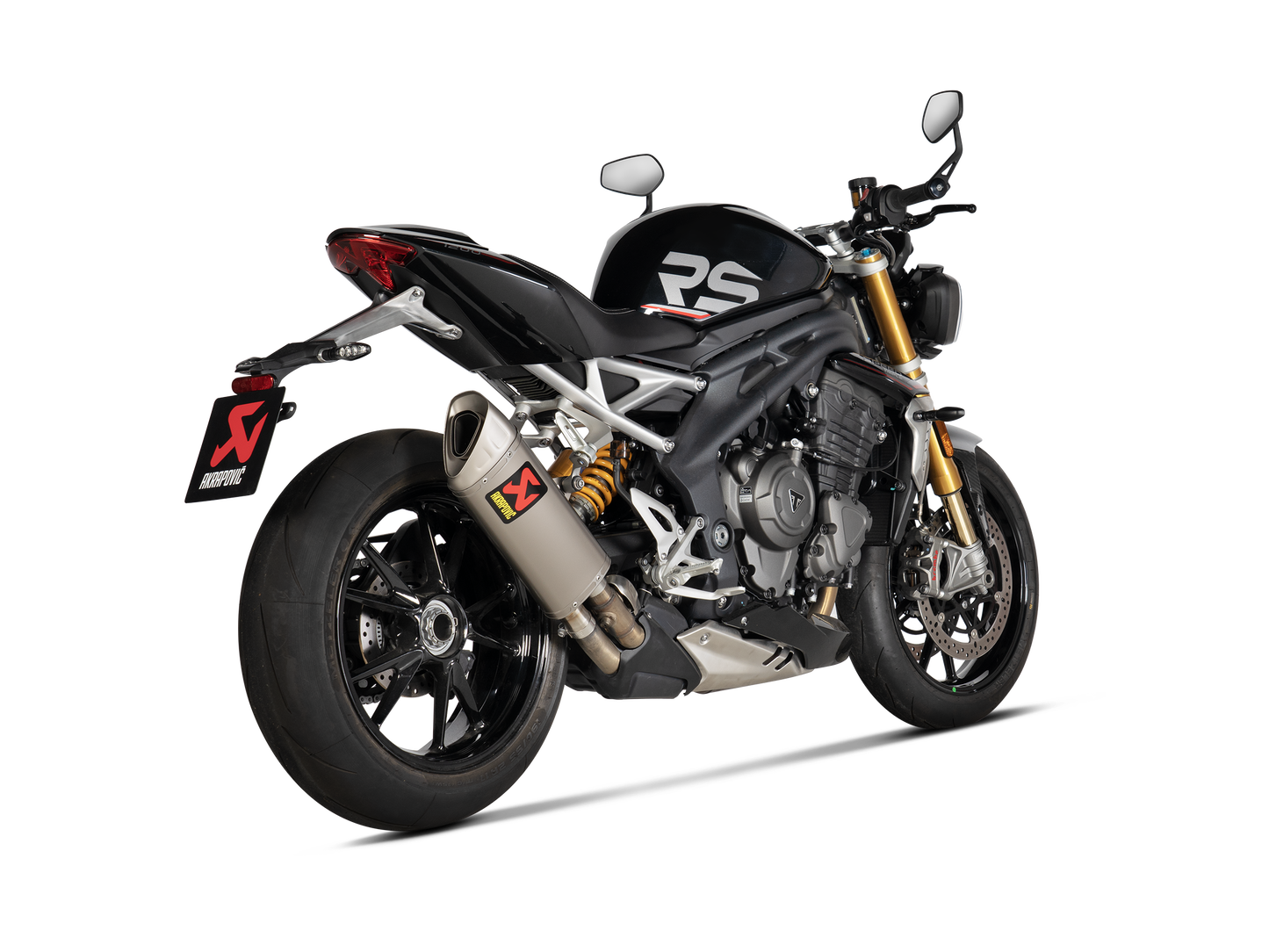 Akrapovič Uitlaat - Triumph Speed Triple 1200 RS / & meer - Slip-On Line (Titanium)