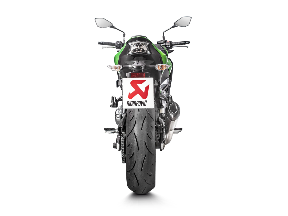 Akrapovič Uitlaat - Kawasaki Z900 2017-2019 | Z900 (A2) 2018-2024 - Slip-On Line (Titanium) - Motor Accessoires
