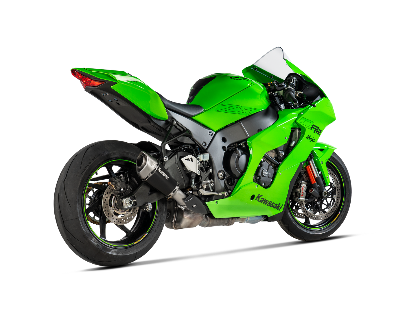 Akrapovič Uitlaat - Kawasaki Ninja ZX-10R 2021-2025 | Ninja ZX-10R 2026-2026 | Ninja ZX-10RR 2021-2025 | Ninja ZX-10RR 2026-2026 - Slip-On Line (Titanium) - Motor Accessoires