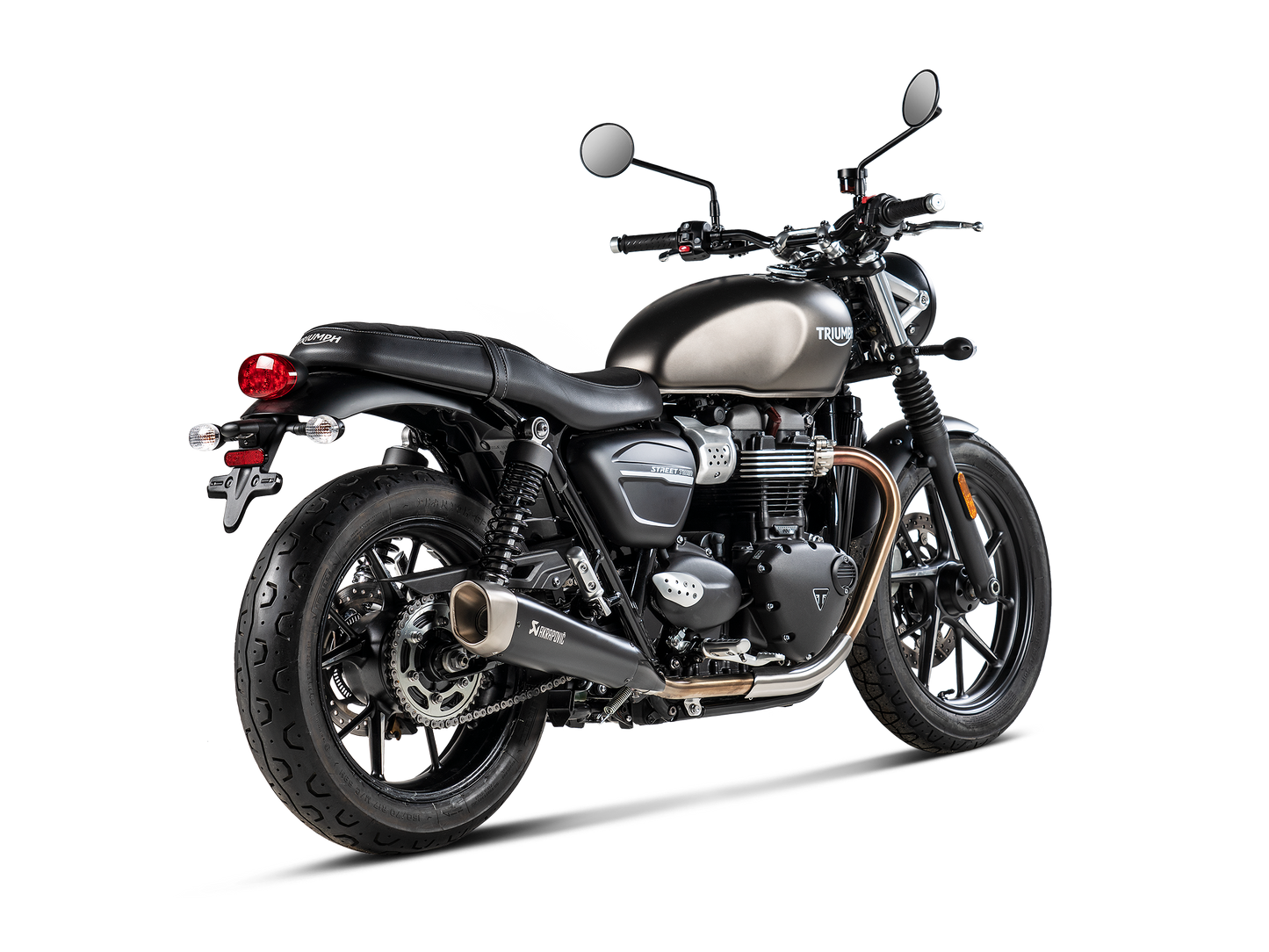 Akrapovič Uitlaat - Triumph Street Twin 2016-2020 - Slip-On Line (Titanium)