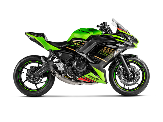 Akrapovič Uitlaat - Kawasaki Ninja 650 2017-2026 & meer - Racing Line (Titanium)