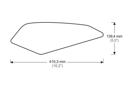 Tank Protector/Grip Stickers Zwart Puig Bmw R1200Rs ’14-‘18
