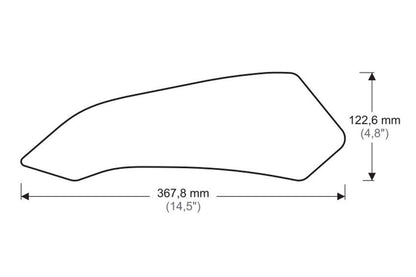Tank Protector/Grip Stickers Zwart Puig Ducati Multistrada Enduro/Pro ’16-
