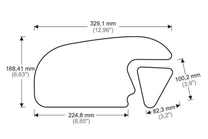 Tank Protector/Grip Stickers Zwart Puig Honda Cbr600Rr ’13-‘16