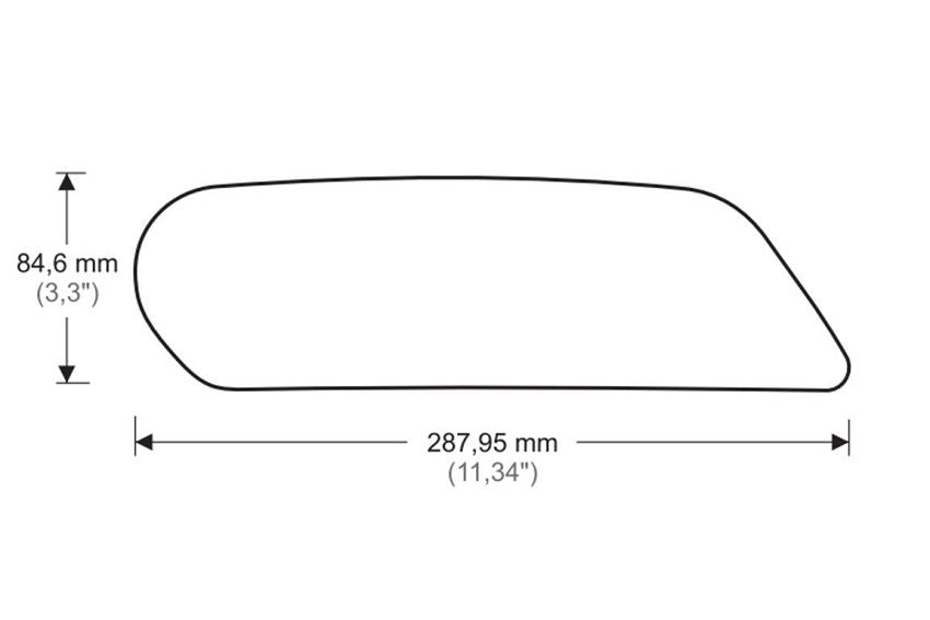 Tank Protector/Grip Stickers Zwart Puig Kawasaki Z900 ’17-