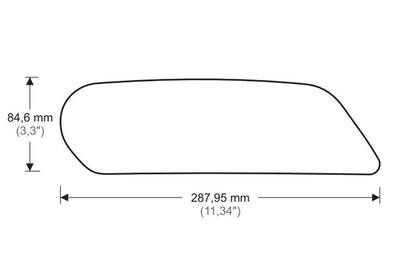 Tank Protector/Grip Stickers Zwart Puig Kawasaki Z900 ’17-