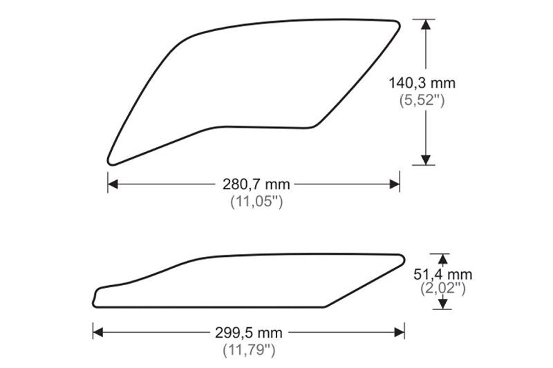 Tank Protector/Grip Stickers Zwart Puig Yamaha Yzf-R1 ’15-/R1M ’17-