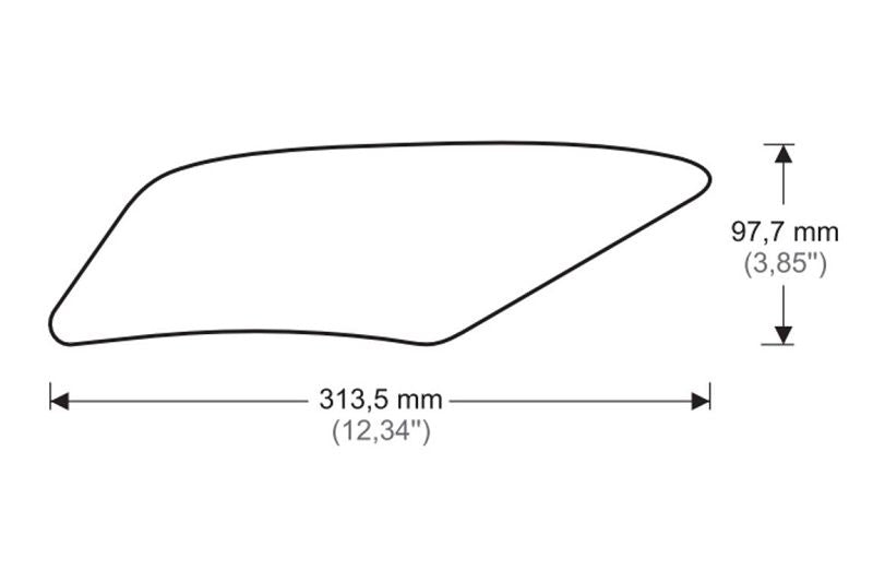 Tank Protector/Grip Stickers Zwart Puig Yamaha Yzf-R6 ’17-