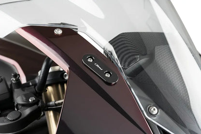 Spiegelafdekplaatjes zwart Puig BMW S1000RR / M1000RR '23-