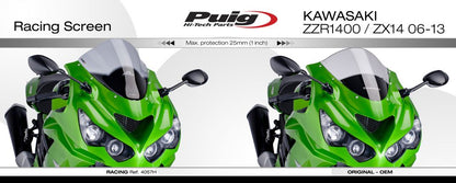 Vervangingsruit Puig Jetstream Kawasaki ZZR1400 '06-